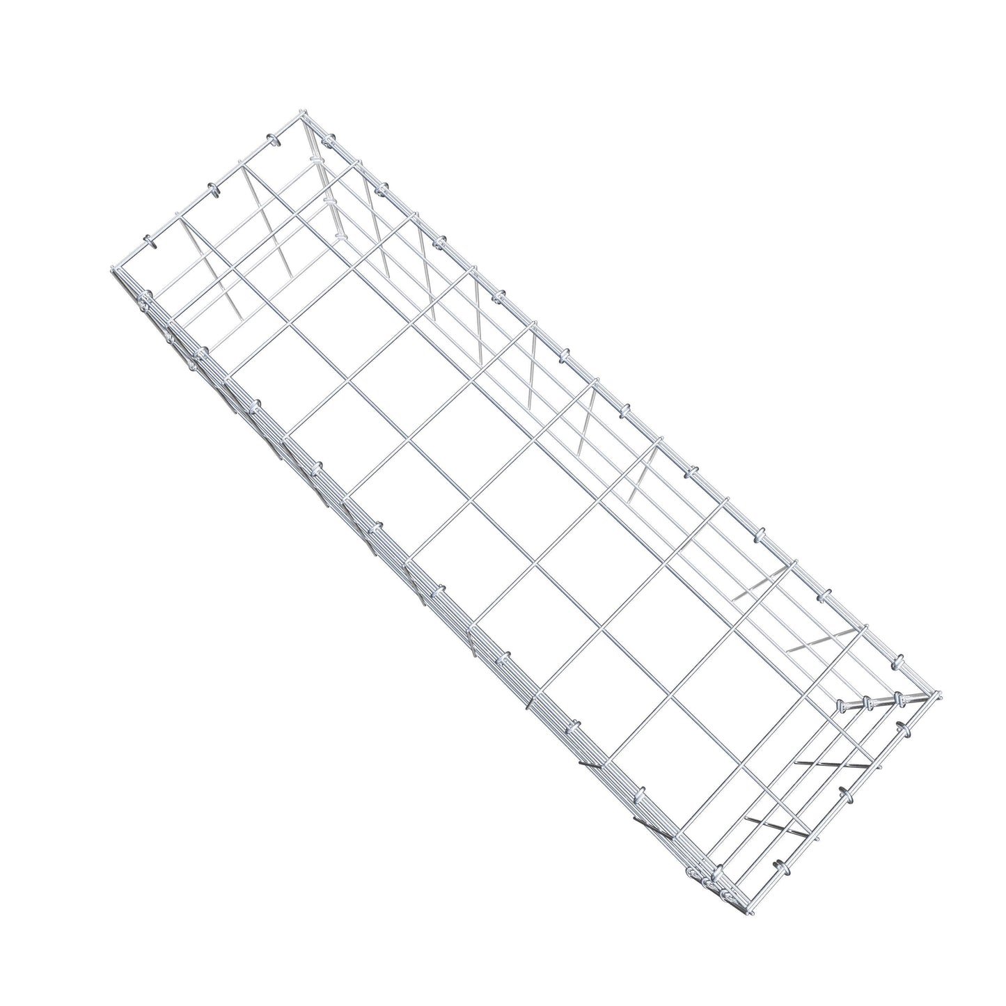 Gabião Tipo 3 100 cm x 30 cm x 30 cm (C x A x P), malhagem 10 cm x 10 cm, anel C