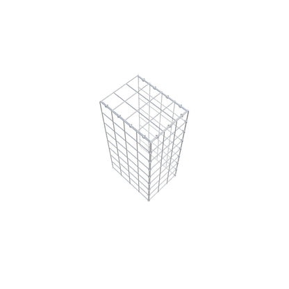 Anbaugabione Typ 4 80 cm x 40 cm x 30 cm (L x H x T), Maschenweite 10 cm x 10 cm, C-Ring