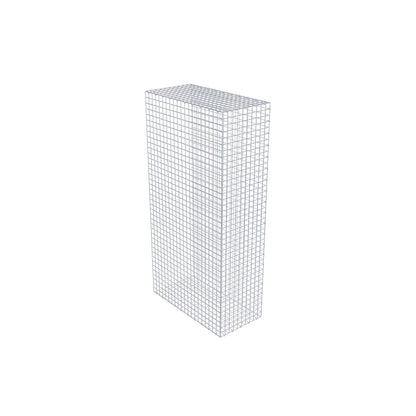 Fästbar gabion typ 2 200 cm x 100 cm x 50 cm (L x H x D), maskstorlek 5 cm x 5 cm, C-ring