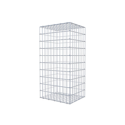 Schanskorf 100 cm x 40 cm x 50 cm (L x H x D), maaswijdte 5 cm x 10 cm, C-ring