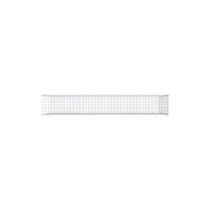 Add-on schanskorf type 2 200 cm x 100 cm x 30 cm (L x H x D), maaswijdte 5 cm x 10 cm, spiraalvormig