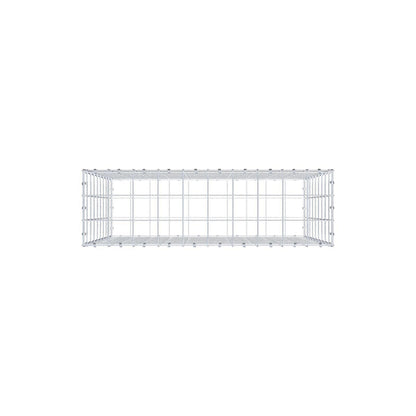 Gabion 100 cm x 90 cm x 30 cm (L x H x D), mesh size 10 x 10 cm, spiral ring