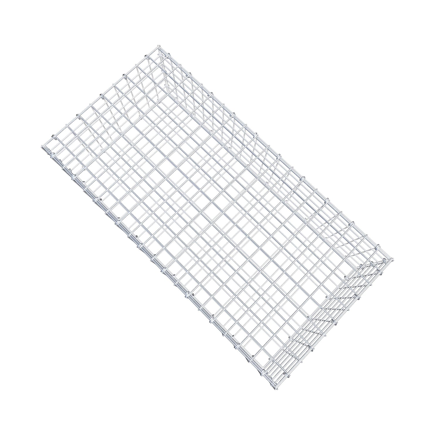 Gabion 100 cm x 30 cm x 50 cm (L x H x D), maskstorlek 5 cm x 5 cm, C-ring