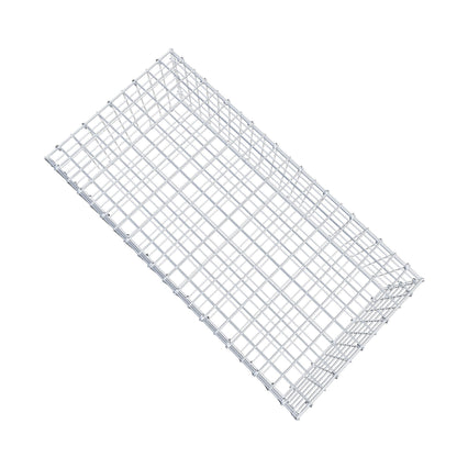 Gabion 100 cm x 30 cm x 50 cm (L x H x D), maskstorlek 5 cm x 5 cm, C-ring
