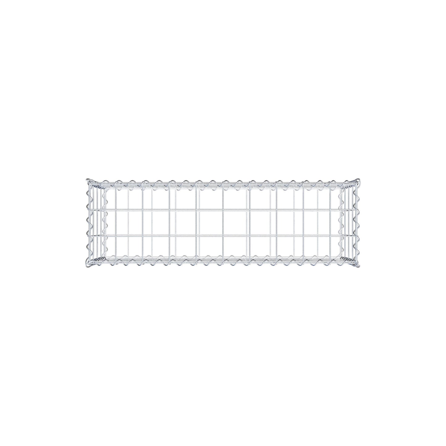 Gabione 100 cm x 40 cm x 30 cm (L x H x T), Maschenweite 10 cm x 10 cm, Spirale