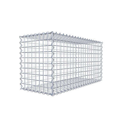 Gabbione 100 cm x 50 cm x 40 cm (L x H x P), maglia 5 cm x 5 cm, spirale