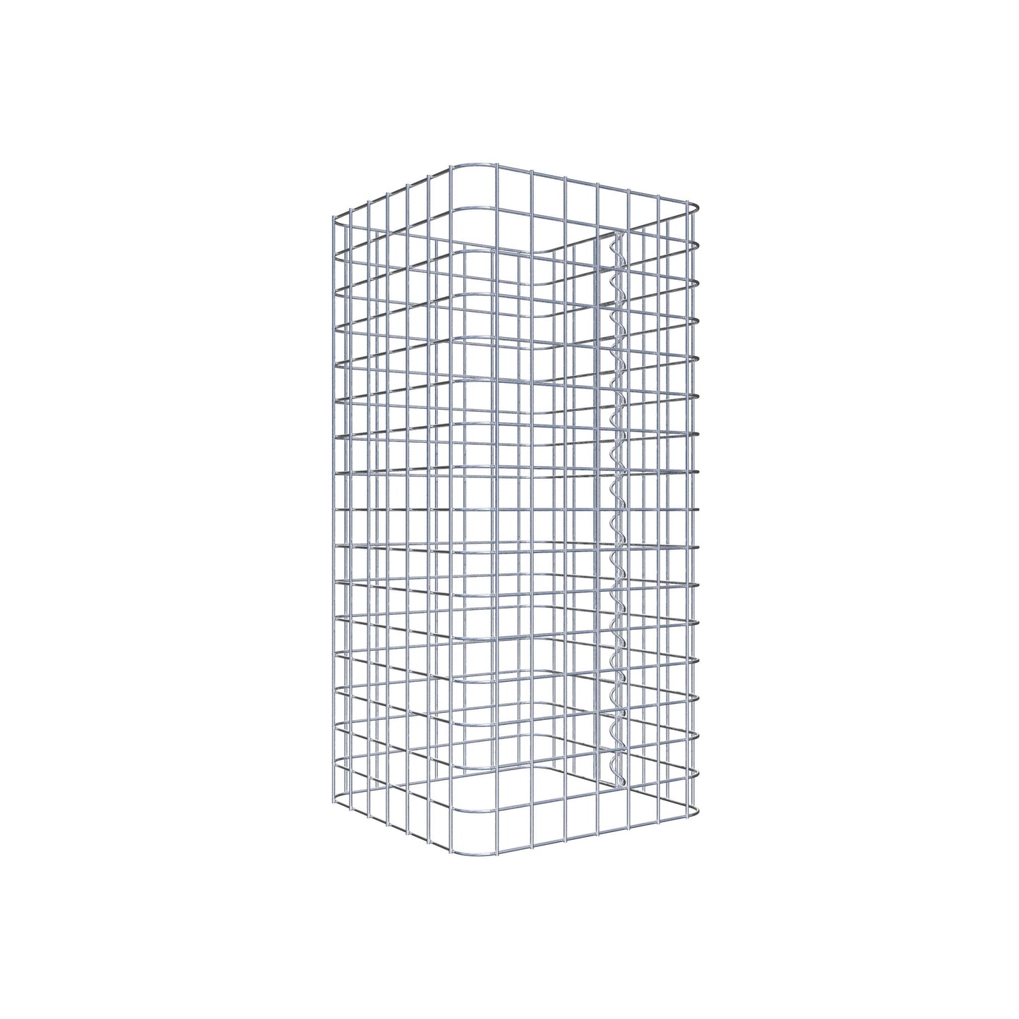 Gabionensäule eckig 37 cm x 37 cm, 80 cm Höhe, MW 5 cm x 5 cm