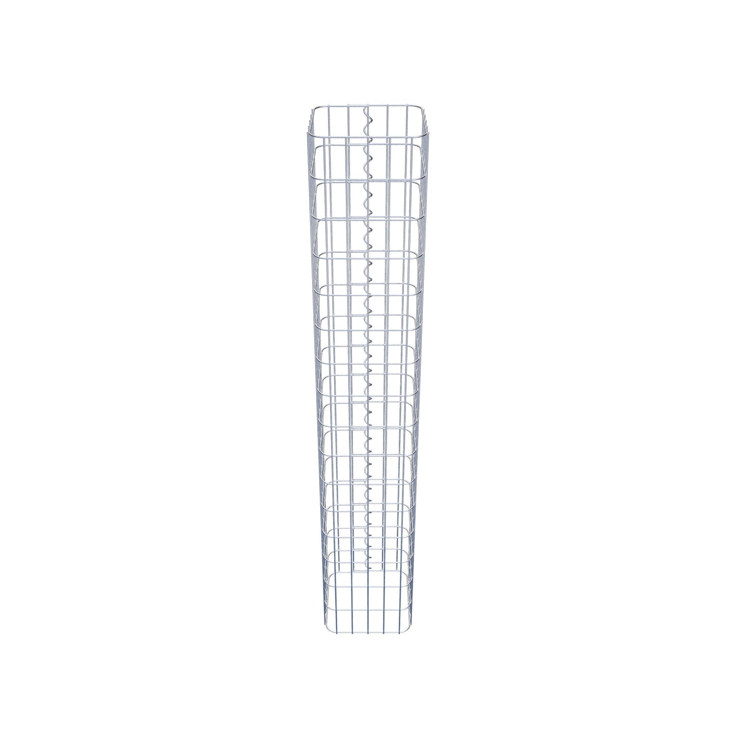 Gabionpelare vinkelrät 27 cm x 27 cm, 160 cm höjd, MW 5 cm x 10 cm