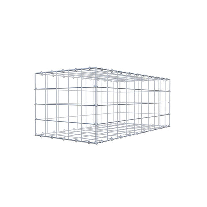 Gabbione 100 cm x 40 cm x 50 cm (L x H x P), maglia 10 cm x 10 cm, anello a C
