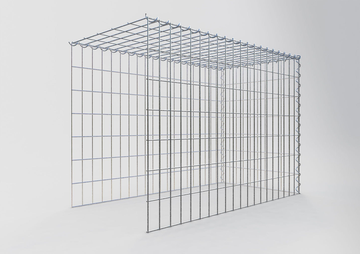 Gavión complementario tipo 4 100 cm x 70 cm x 50 cm (L x A x P), malla 5 cm x 10 cm, espiral