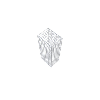 Anbaugabione Typ 2 100 cm x 40 cm x 30 cm (L x H x T), Maschenweite 5 cm x 5 cm, C-Ring