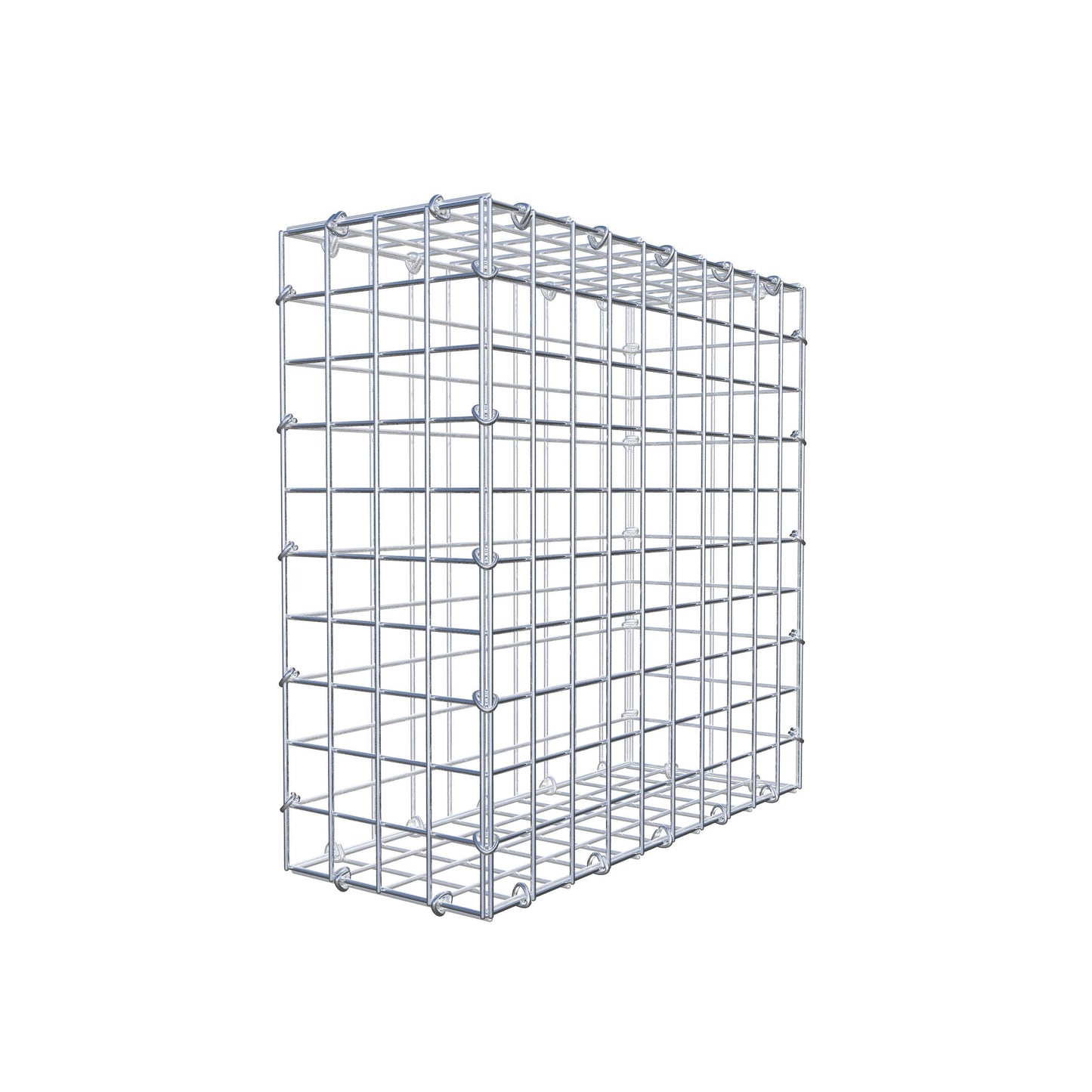 Gabion 50 cm x 50 cm x 20 cm (L x H x D), maskstorlek 5 cm x 5 cm, C-ring
