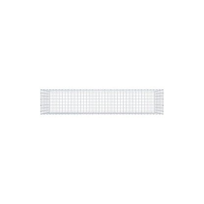 Gabion 200 cm x 100 cm x 40 cm (L x H x D), mesh size 5 cm x 10 cm, C-ring
