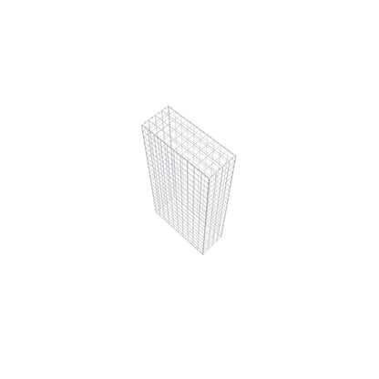 Gabion 200 cm x 100 cm x 40 cm (L x H x D), maskstorlek 10 cm x 10 cm, C-ring