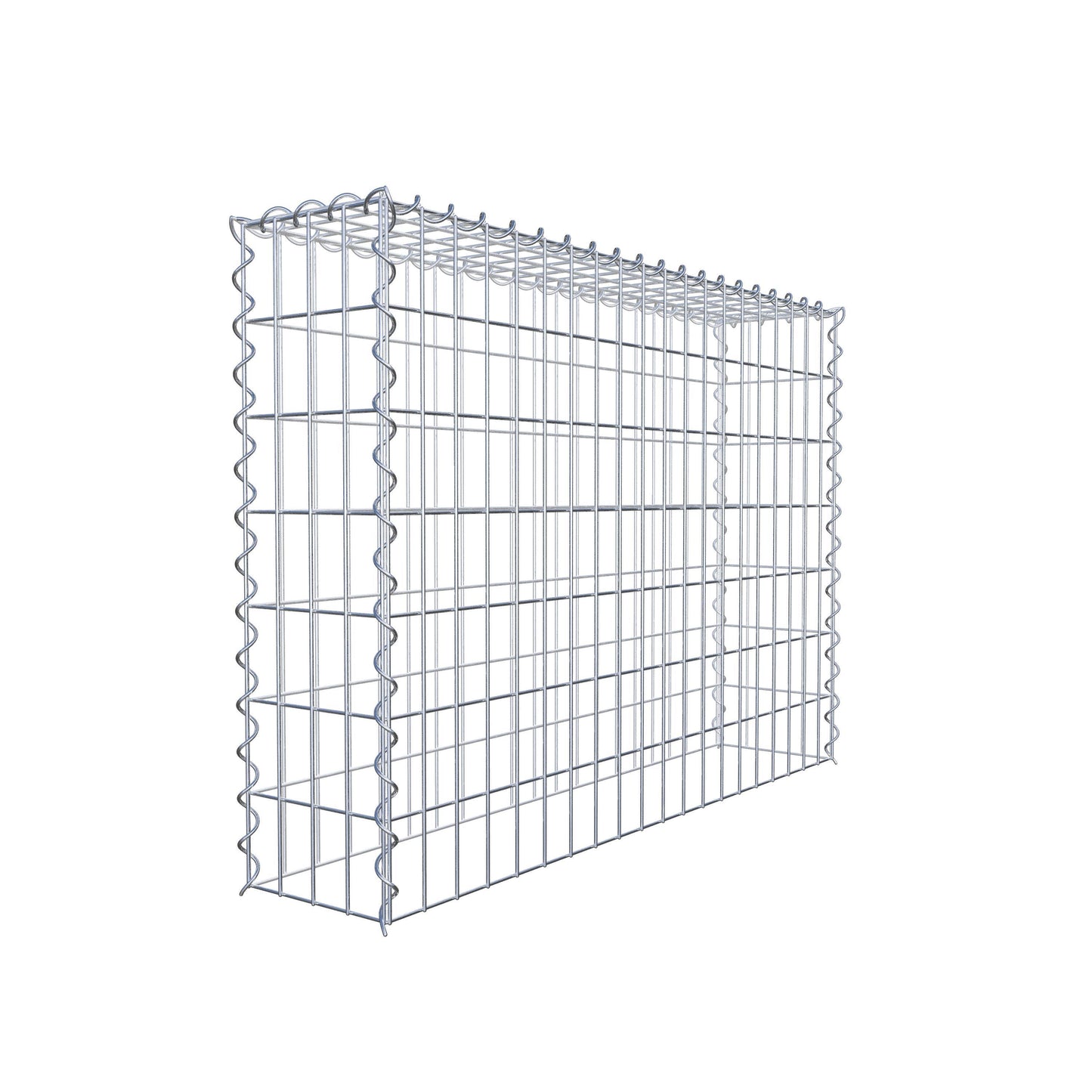 Extra gabion typ 3 100 cm x 70 cm x 20 cm (L x H x D), maskstorlek 5 cm x 10 cm, spiral