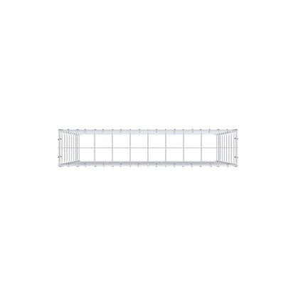 Monteret gabion type 3 100 cm x 90 cm x 20 cm (L x H x D), maskestørrelse 10 cm x 10 cm, C-ring