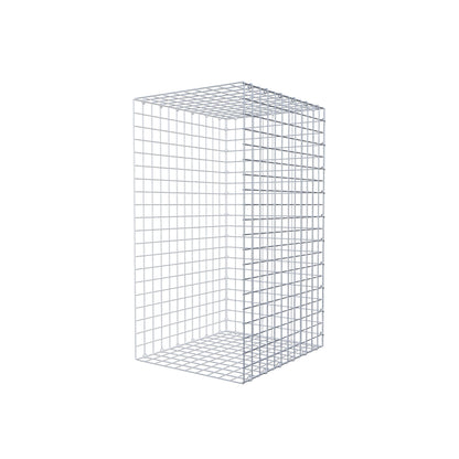 Bevestigbare schanskorf type 2 100 cm x 60 cm x 50 cm (L x H x D), maaswijdte 5 cm x 5 cm, C-ring