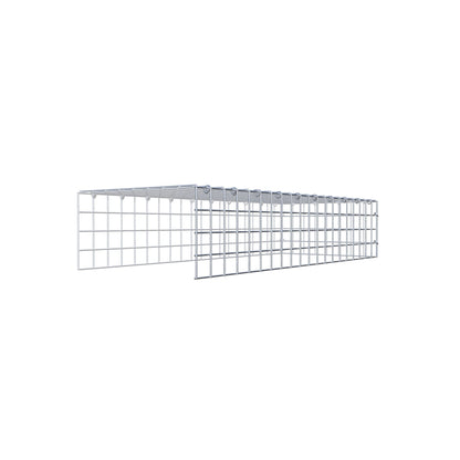 Mounted gabion type 4 100 cm x 20 cm x 40 cm (L x H x D), mesh size 5 cm x 5 cm, C-ring