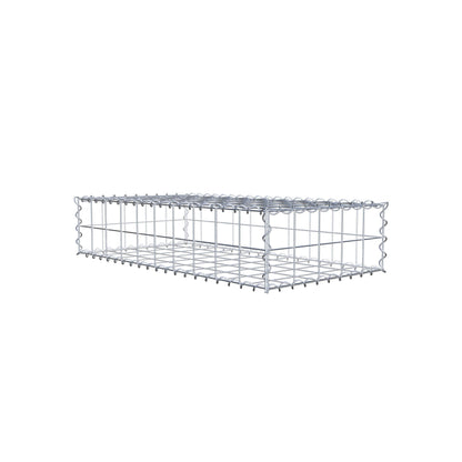 Gabion 100 cm x 20 cm x 50 cm (L x H x D), maskestørrelse 10 cm x 10 cm, spiral