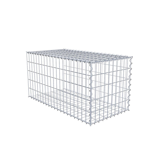 Extra gabion typ 2 100 cm x 50 cm x 50 cm (L x H x D), maskstorlek 5 cm x 10 cm, spiral