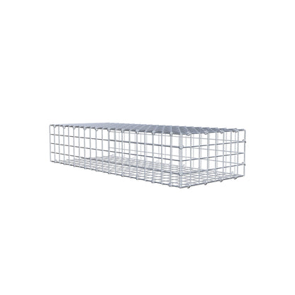 Gabião Tipo 2 100 cm x 20 cm x 40 cm (C x A x P), malhagem 5 cm x 5 cm, anel C