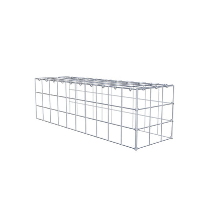 Gabbione aggiuntivo tipo 4 100 cm x 30 cm x 30 cm (L x H x P), maglia 10 cm x 10 cm, anello a C