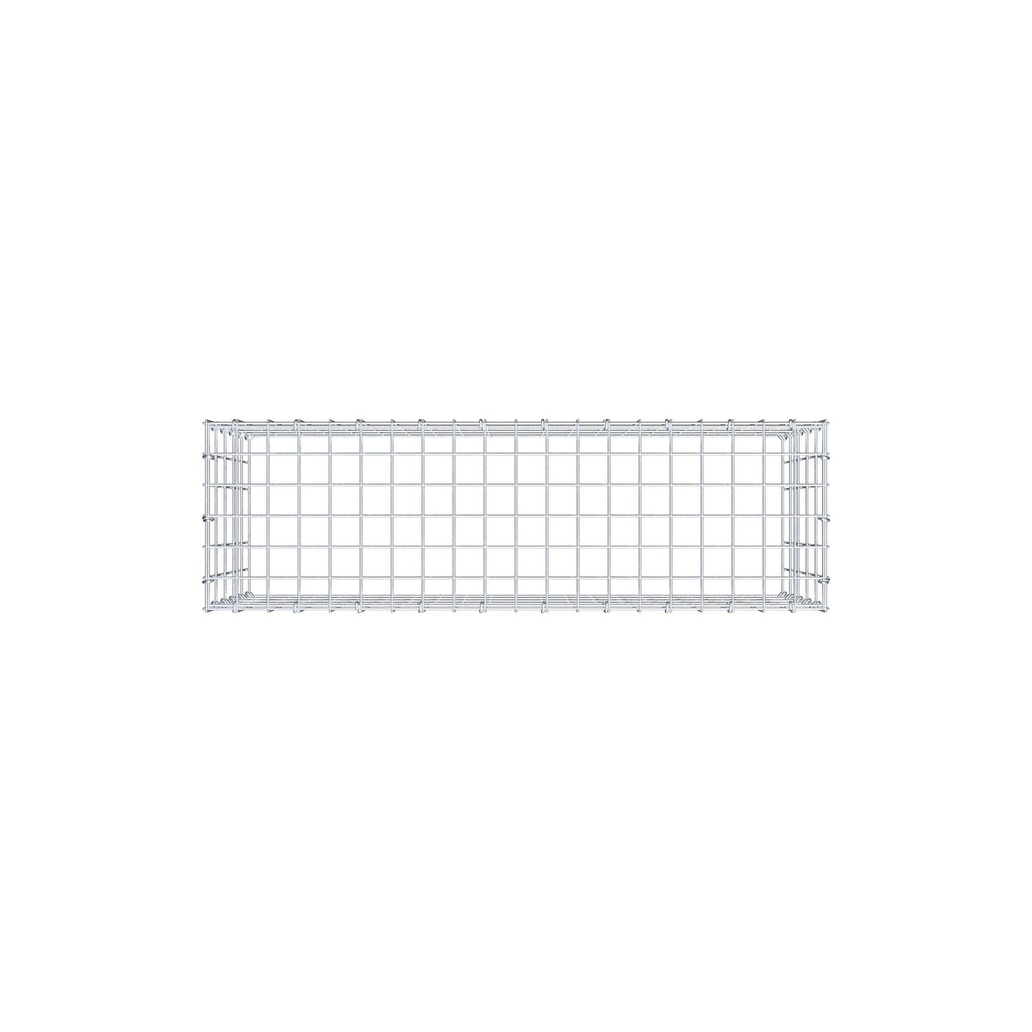 Type 3 oplegkorf 100 cm x 50 cm x 30 cm (L x H x D), maaswijdte 5 cm x 10 cm, C-ring