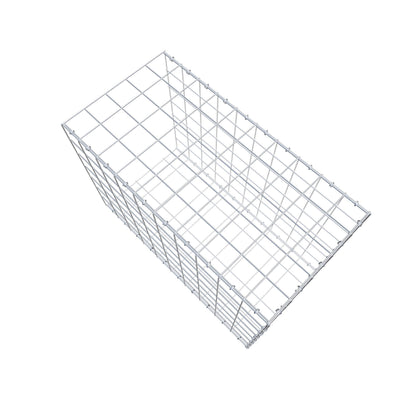 Monteret gabion type 2 100 cm x 70 cm x 50 cm (L x H x D), maskestørrelse 10 cm x 10 cm, C-ring