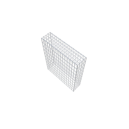 Monteret gabion type 3 100 cm x 80 cm x 20 cm (L x H x D), maskestørrelse 5 cm x 10 cm, C-ring