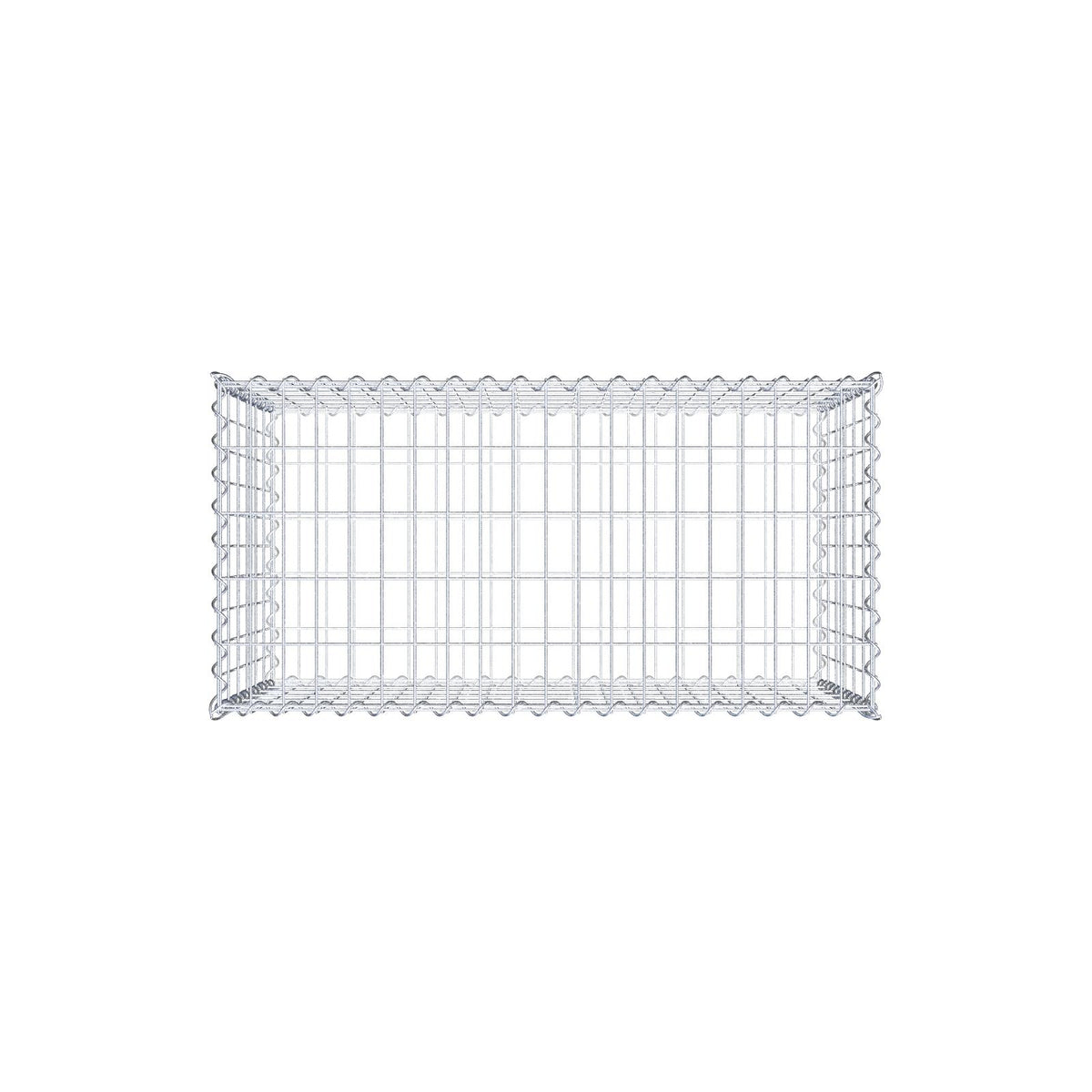 Gavión 100 cm x 60 cm x 50 cm (L x A x P), luz de malla 5 cm x 10 cm, en espiral