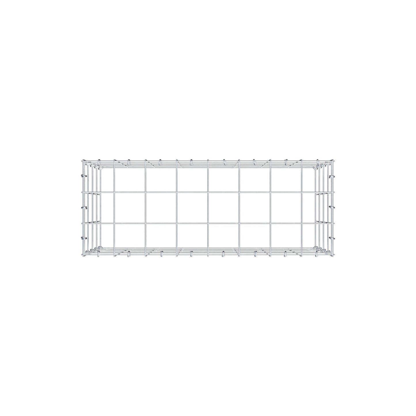 Add-on pool type 3 80 cm x 40 cm x 30 cm (L x H x D), maaswijdte 10 cm x 10 cm, C-ring