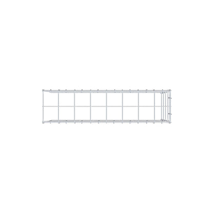Mounted gabion type 4 80 cm x 40 cm x 20 cm (L x H x D), mesh size 10 cm x 10 cm, C-ring