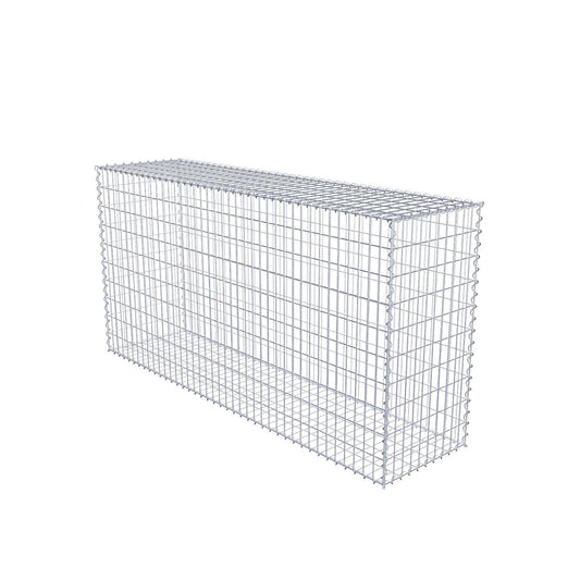 Gabione 200 cm x 100 cm x 50 cm (L x H x T), Maschenweite 5 cm x 10 cm, Spirale