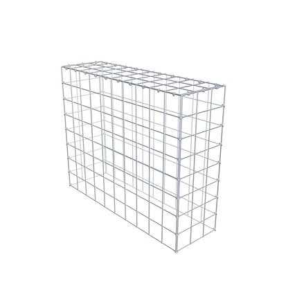 Monteret gabion type 3 100 cm x 80 cm x 30 cm (L x H x D), maskestørrelse 10 cm x 10 cm, C-ring