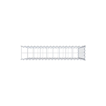 Gabião tipo 2 100 cm x 80 cm x 20 cm (C x A x P), malhagem 10 cm x 10 cm, espiral