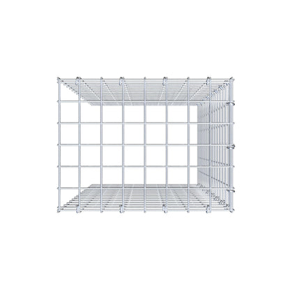 Anbaugabione Typ 4 80 cm x 40 cm x 30 cm (L x H x T), Maschenweite 5 cm x 5 cm, C-Ring