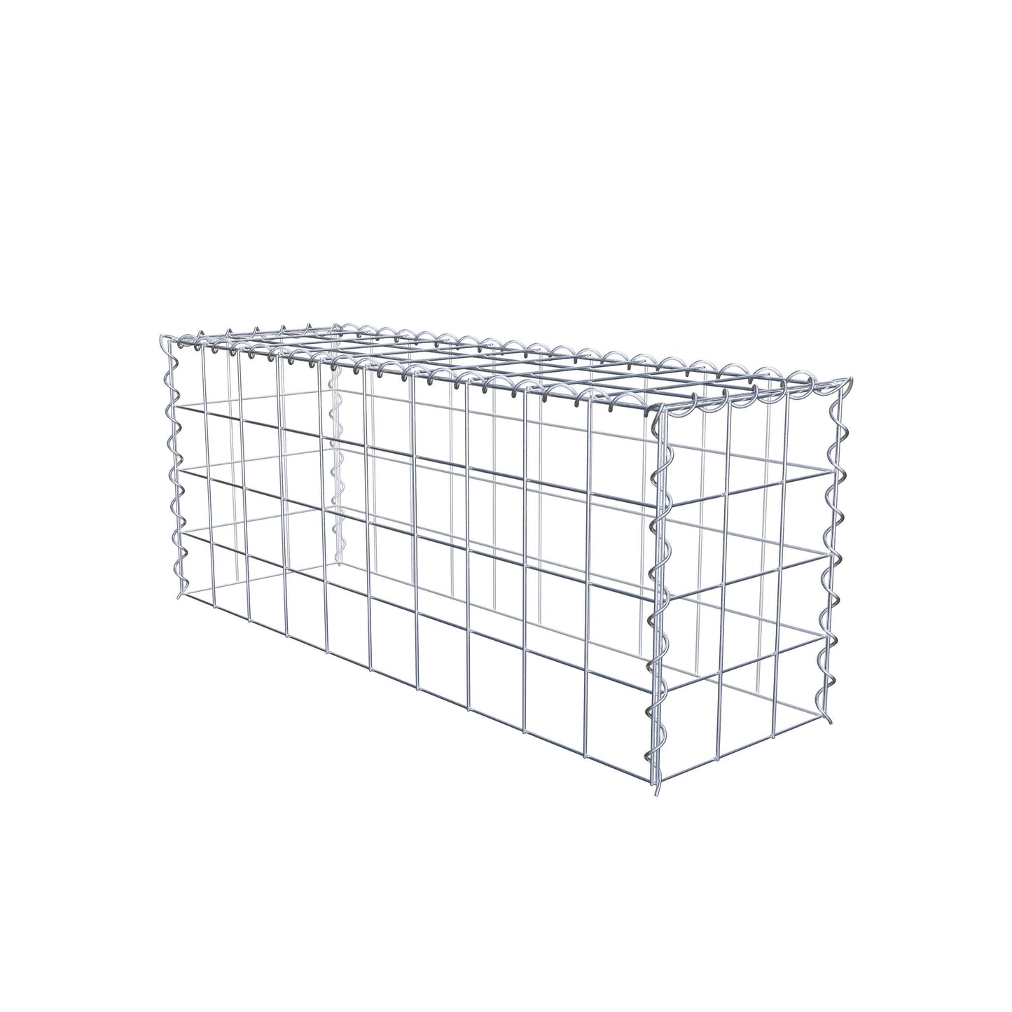 Grown-on gabion type 3 100 cm x 40 cm x 30 cm (L x H x D), mesh size 10 cm x 10 cm, spiral