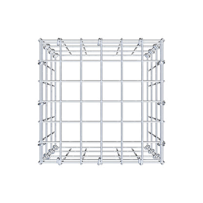 Monteret gabion type 3 30 cm x 30 cm x 30 cm (L x H x D), maskestørrelse 5 cm x 10 cm, C-ring