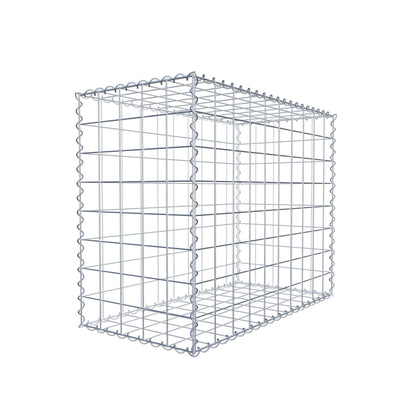 Gabbione 100 cm x 80 cm x 50 cm (L x H x P), maglia 10 cm x 10 cm, spirale