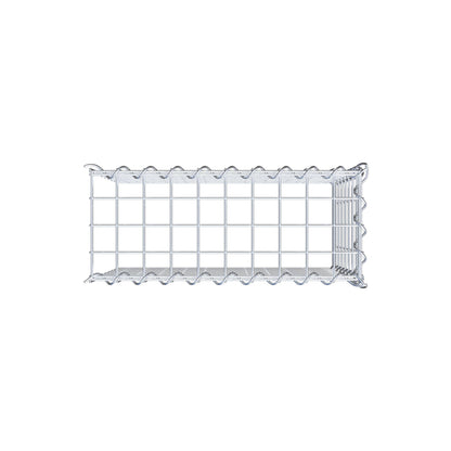 Gavión adicional tipo 4 50 cm x 40 cm x 20 cm (L x A x P), malla 5 cm x 5 cm, en espiral