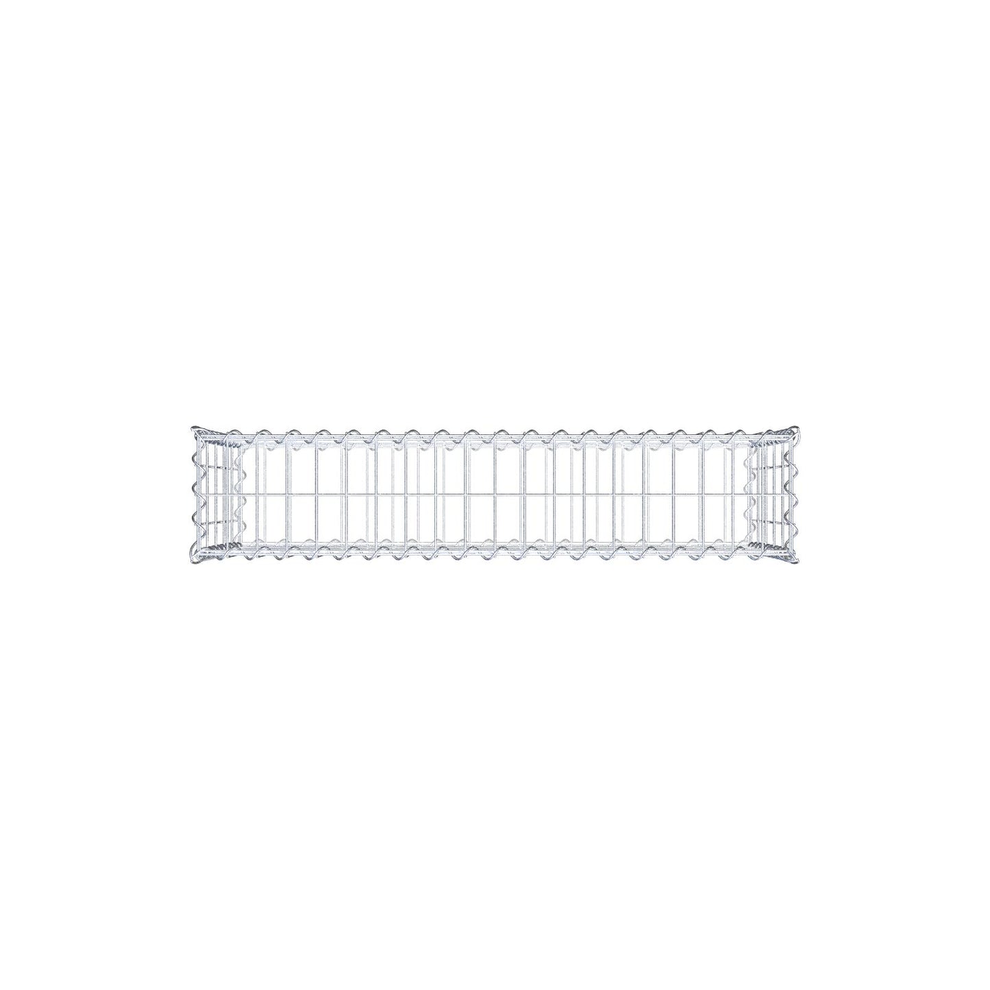 Gabione 100 cm x 50 cm x 20 cm (L x H x T), Maschenweite 5 cm x 10 cm, Spirale