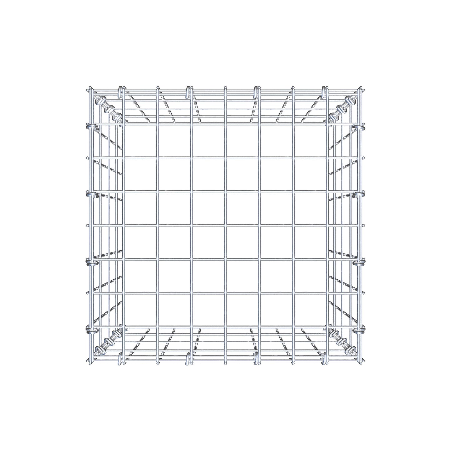 Anbaugabione Typ 3 40 cm x 40 cm x 40 cm (L x H x T), Maschenweite 5 cm x 10 cm, C-Ring