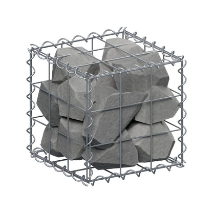Gabion 30 cm x 30 cm x 30 cm (L x H x D), maskstorlek 10 cm x 10 cm, spiral