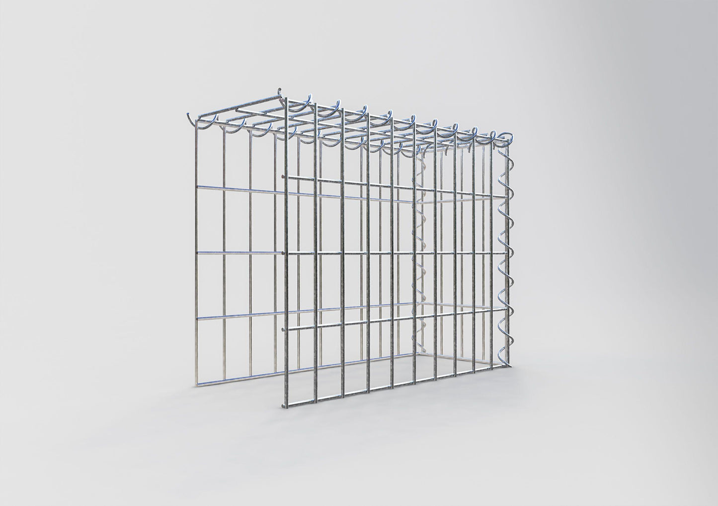 Gavión adicional tipo 4 50 cm x 40 cm x 20 cm (L x A x P), malla 5 cm x 10 cm, en espiral