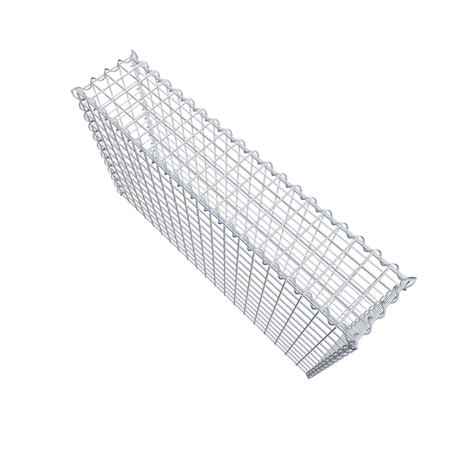 Gavión adulto tipo 3 100 cm x 60 cm x 20 cm (largo x alto x profundidad), tamaño de malla 5 cm x 5 cm, espiral