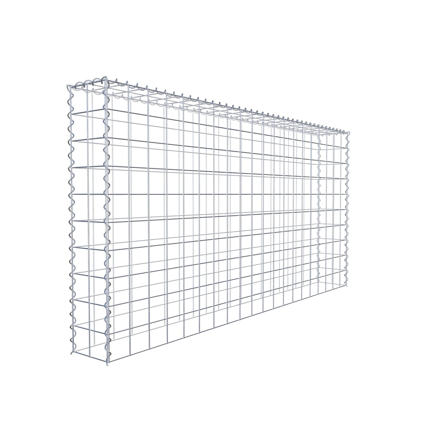 Gabião Tipo 3 200 cm x 100 cm x 20 cm (C x A x P), malhagem 10 cm x 10 cm, espiral