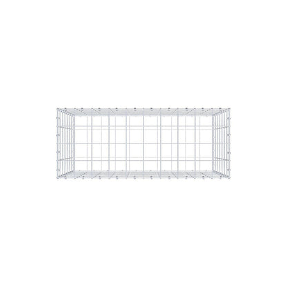 Gabião 100 cm x 70 cm x 40 cm (C x A x P), malhagem 10 x 10 cm, anel espiral