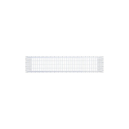 Gabion 200 cm x 100 cm x 40 cm (L x H x D), maskstorlek 5 x 10 cm, spiralring