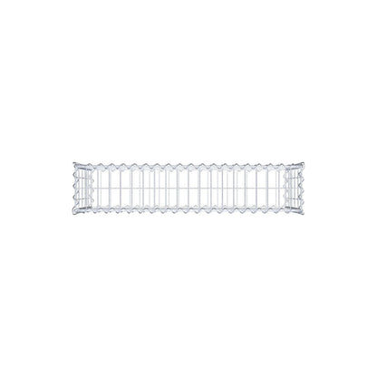 Schanskorf 100 cm x 50 cm x 20 cm (L x H x D), maaswijdte 5 cm x 10 cm, spiraalvormig