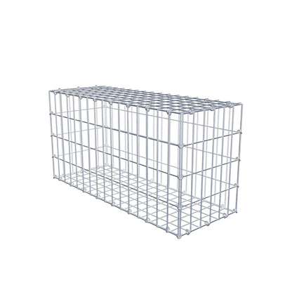 Gabion 80 cm x 40 cm x 30 cm (L x H x D), maskestørrelse 5 cm x 10 cm, C-ring